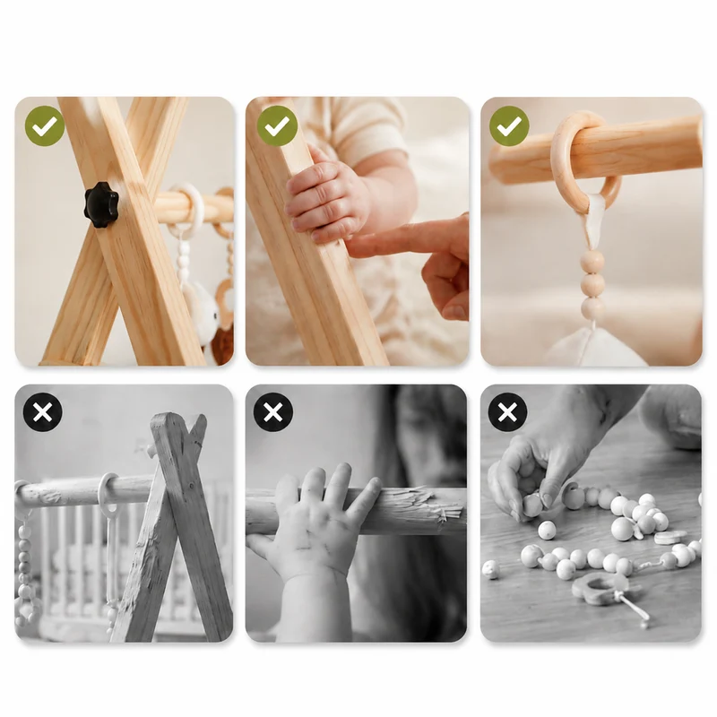 Montessori Baby Gym aus Holz