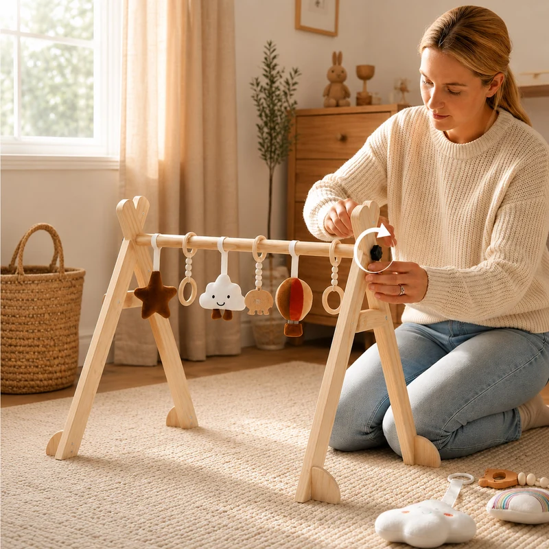 Montessori Baby Gym aus Holz