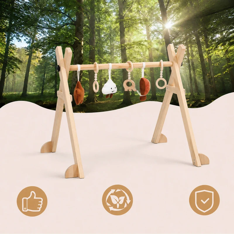 Montessori Baby Gym aus Holz