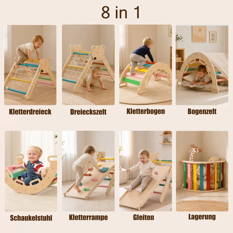 8-in-1 Montessori Climbing Set