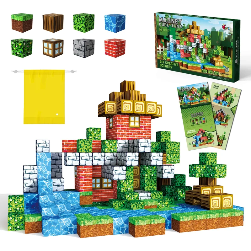 Magnetbausteine Pixel-Welt 2 cm – Kreatives 3D-Bauset für Kinder