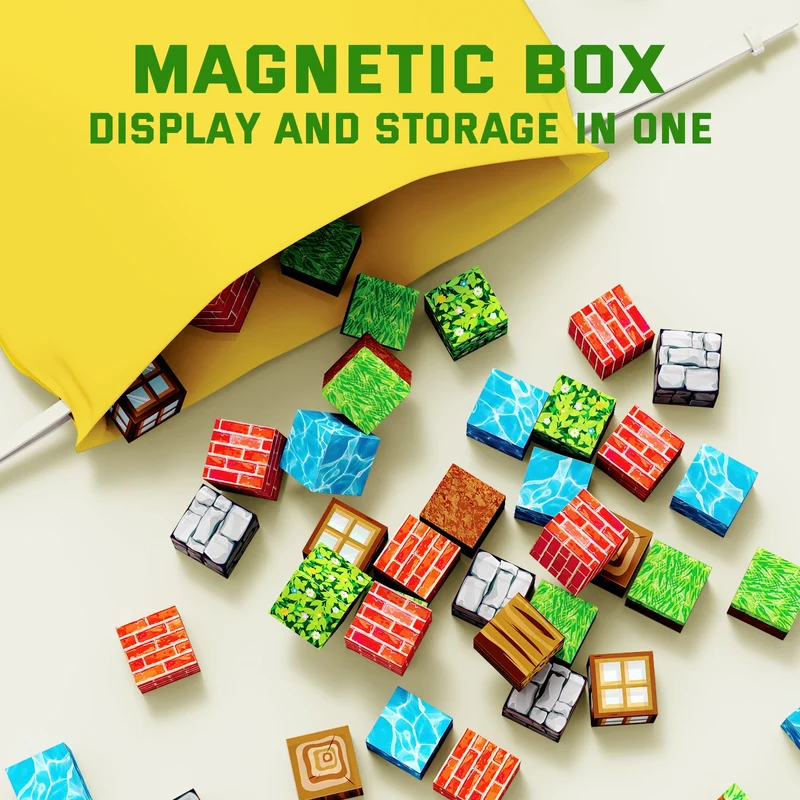 Magnetbausteine Pixel-Welt 2 cm – Kreatives 3D-Bauset für Kinder