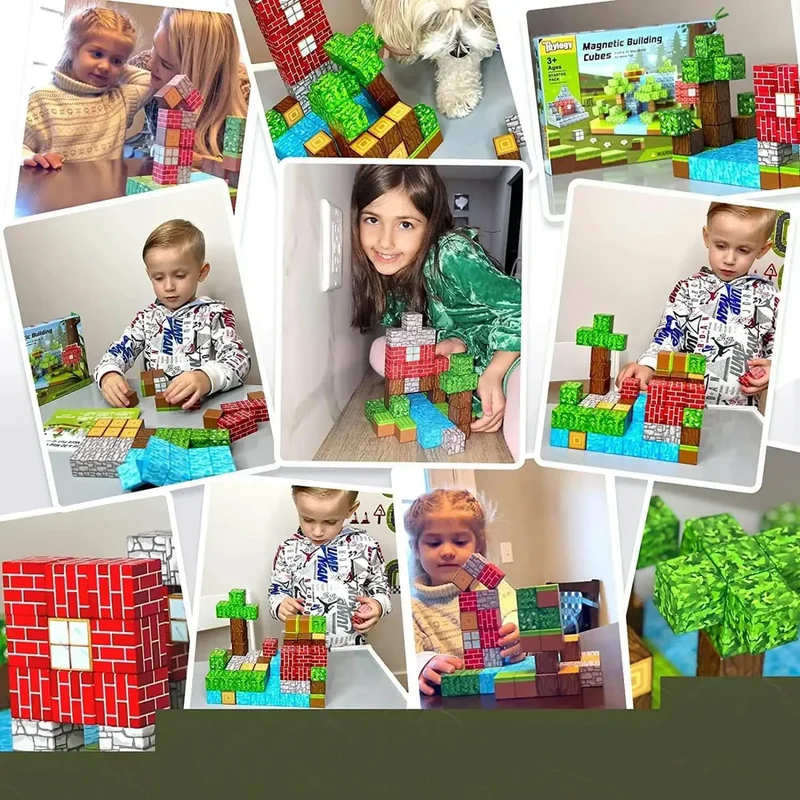 Montessori Magnetische Bausteine – Kreatives Lernspielzeug