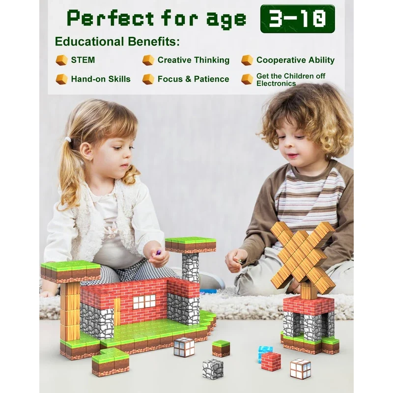 Montessori Magnet Blöcke – Stabiler Bau-Spaß