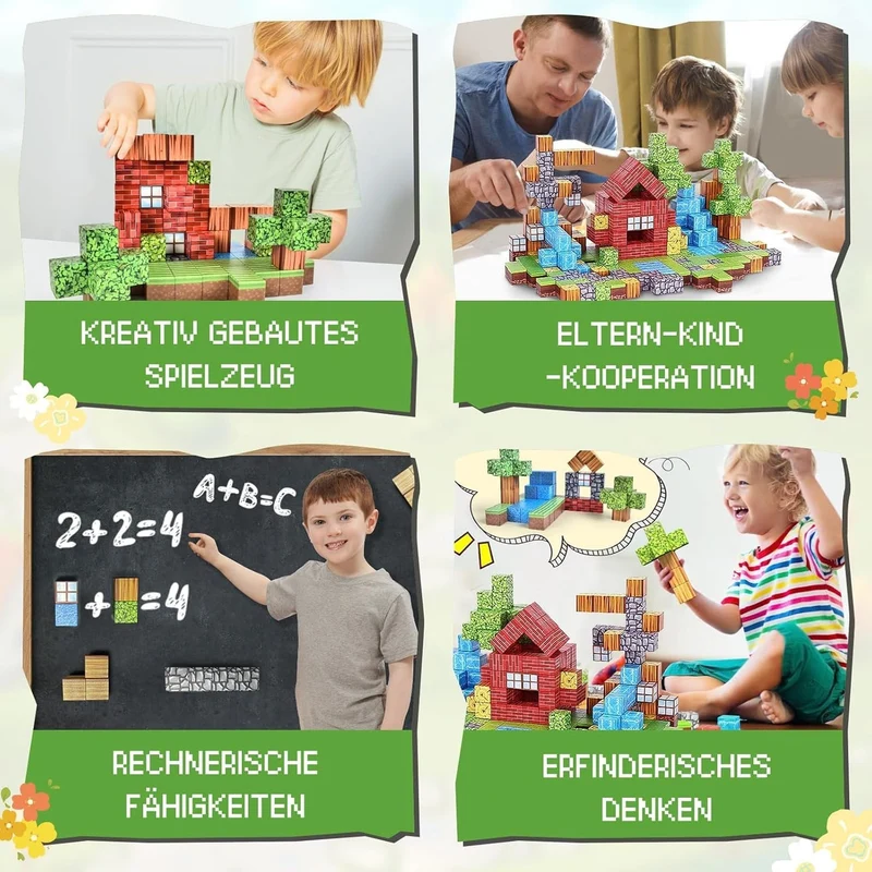 Montessori Magnetbausteine – Kreativ-Bausatz
