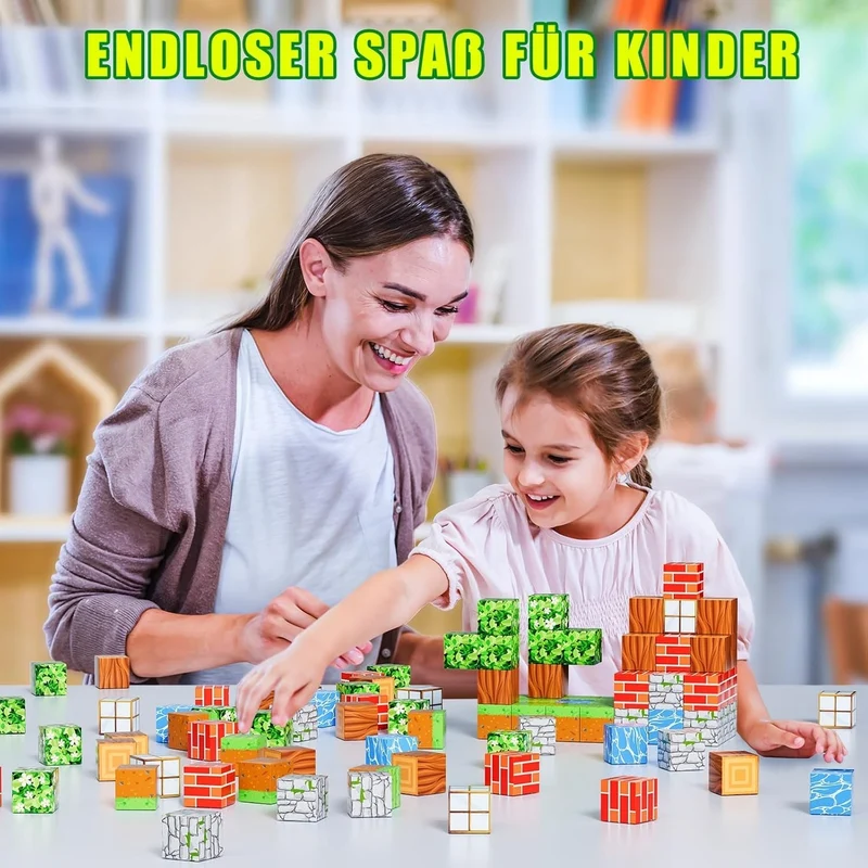 Montessori Magnetbausteine – Kreativ-Bausatz