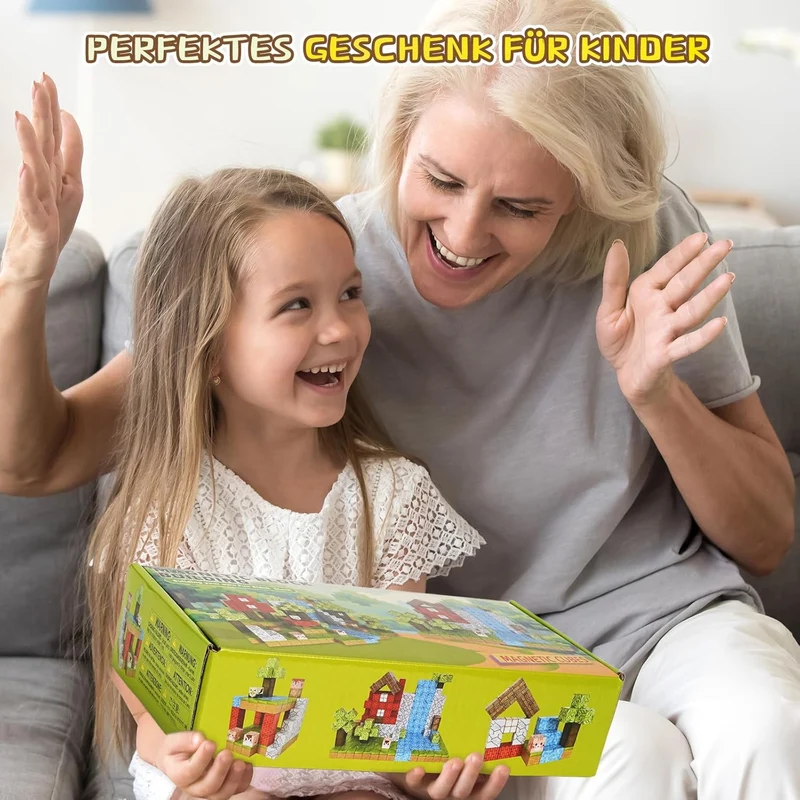 Magnetische Bausteine Montessori – Pädagogisches Spielzeug
