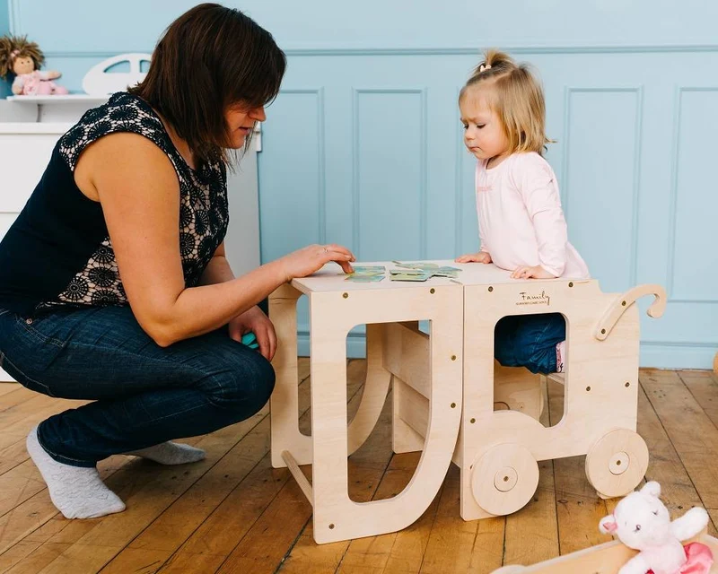 Montessori Lernturm Trolley – 3-in-1 Küchenhelfer für Kinder