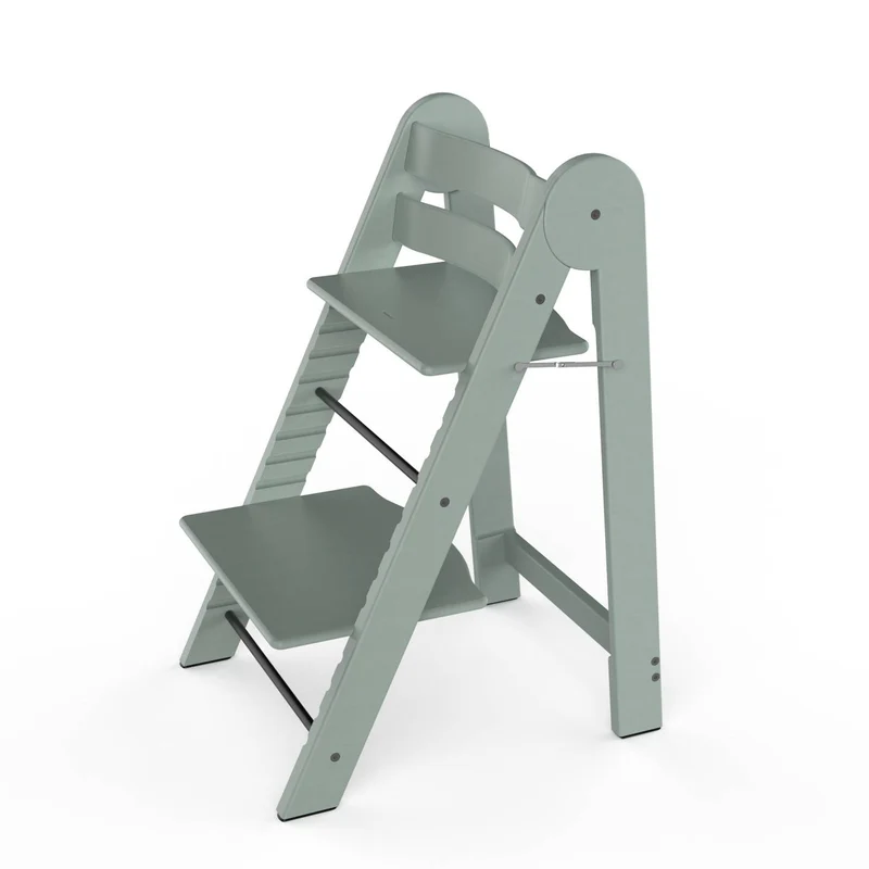 Klappbarer Kinderhochstuhl aus Holz – Mitwachsend & Höhenverstellbar