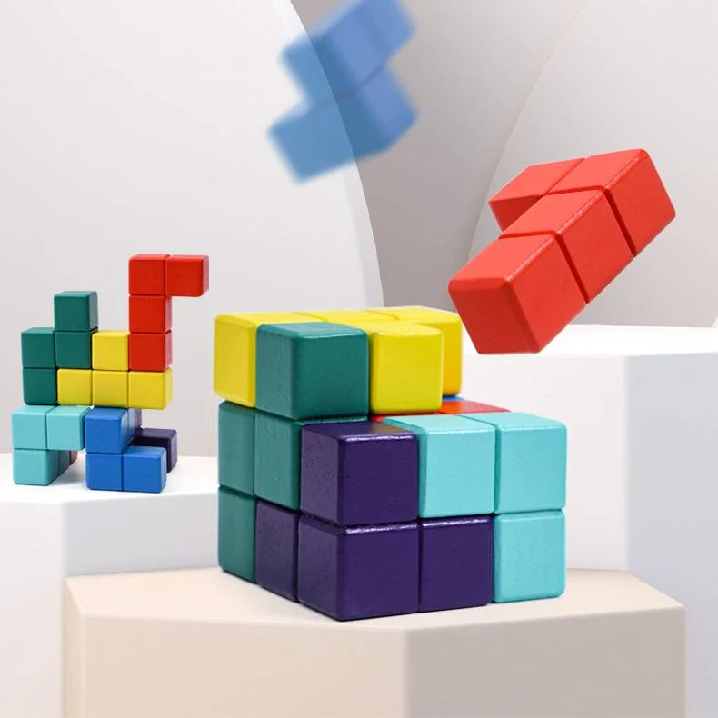 Klassensatz SOMA-Würfel aus Holz – 3D Gehirntraining & Mathematikspielzeug