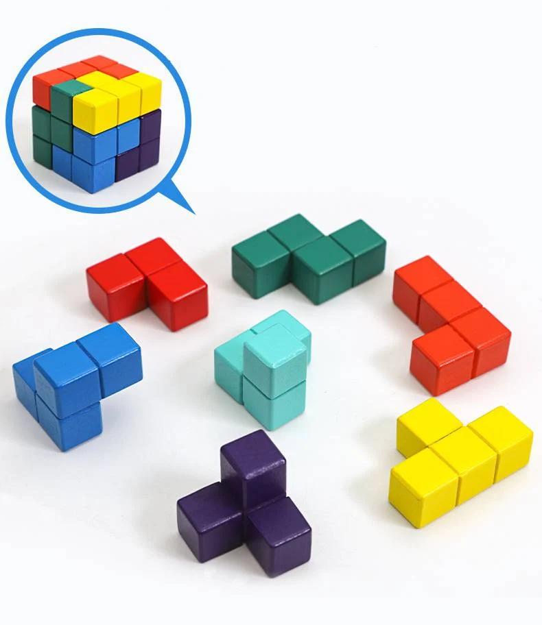 Klassensatz SOMA-Würfel aus Holz – 3D Gehirntraining & Mathematikspielzeug
