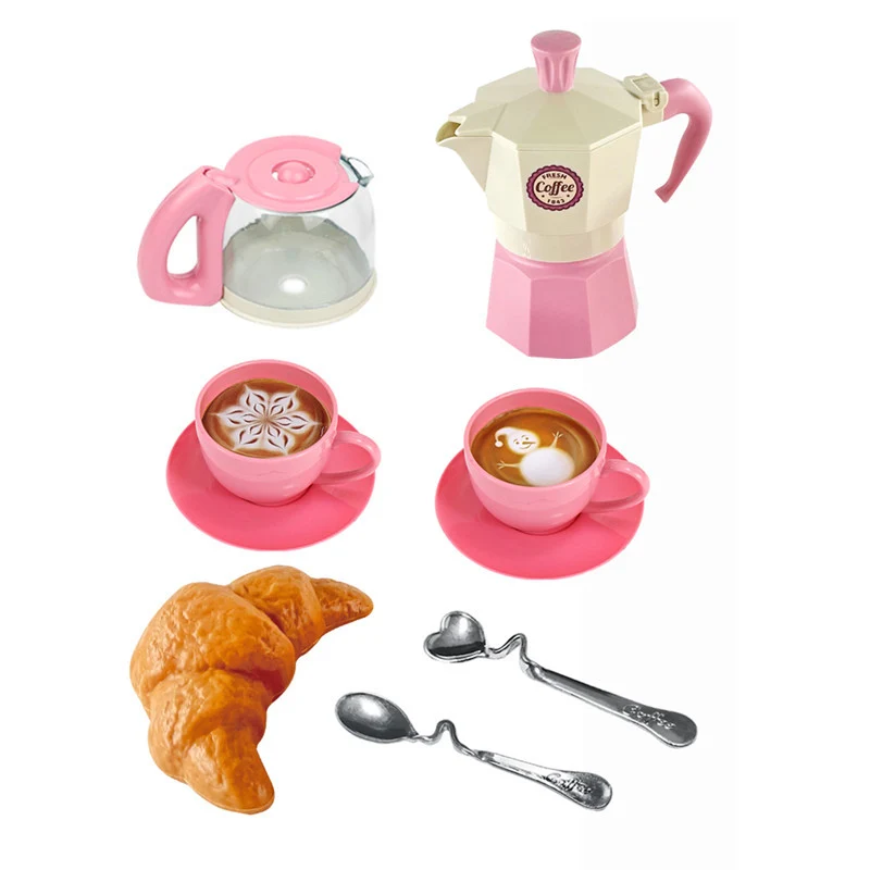 Montessori Holz Kaffee Spielzeug Set – Rollenspiel Küche ab 3 Jahren