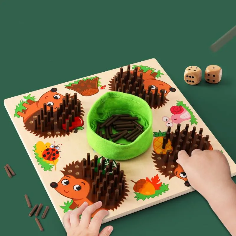 Montessori Igel Spiel – Steckspiel & Motorik Lernspiel für Kinder