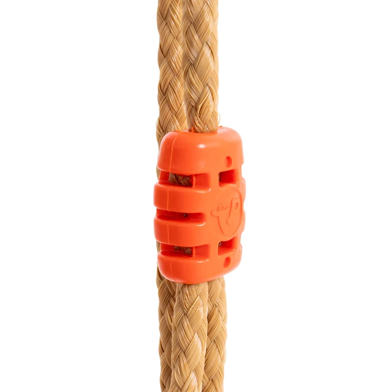 Bras de portique en bois FSC® 2 balançoires rouges pour cabane enfant modulable