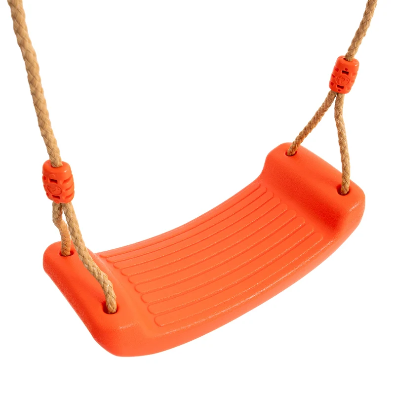 Bras de portique en bois FSC® 2 balançoires rouges pour cabane enfant modulable