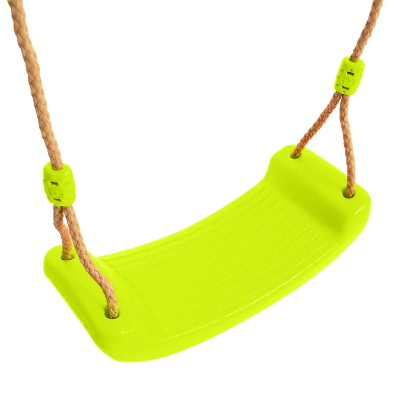 Bras de portique en bois FSC® 2 balançoires vertes pour cabane enfant modulable