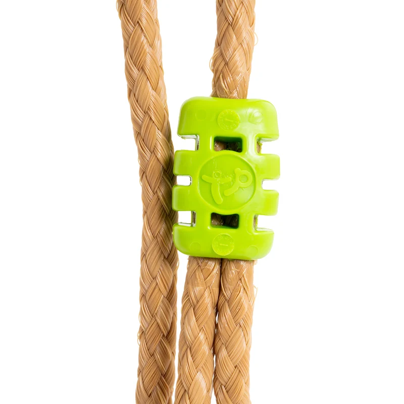Bras de portique en bois FSC® 2 balançoires vertes pour cabane enfant modulable