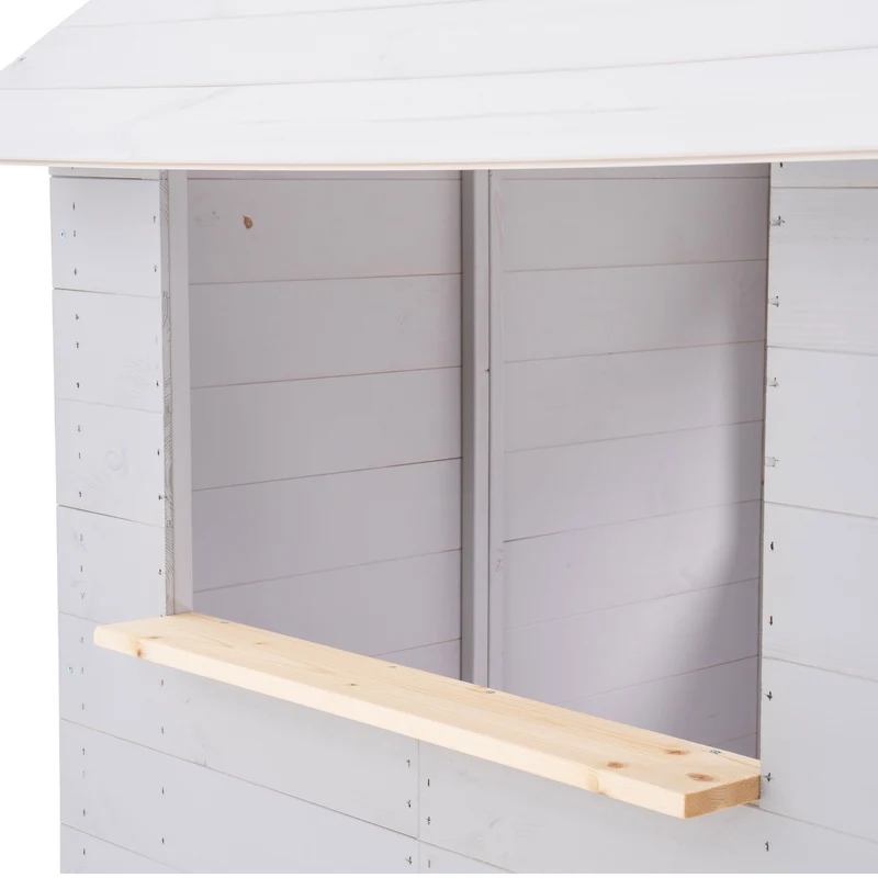 Cabane enfant modulable sur pilotis avec balançoire et toboggan - bois FSC® - PERCE-NEIGE
