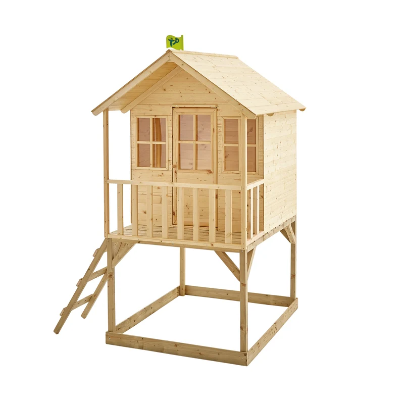 Cabane enfant sur pilotis avec véranda - bois FSC® - COLLINE