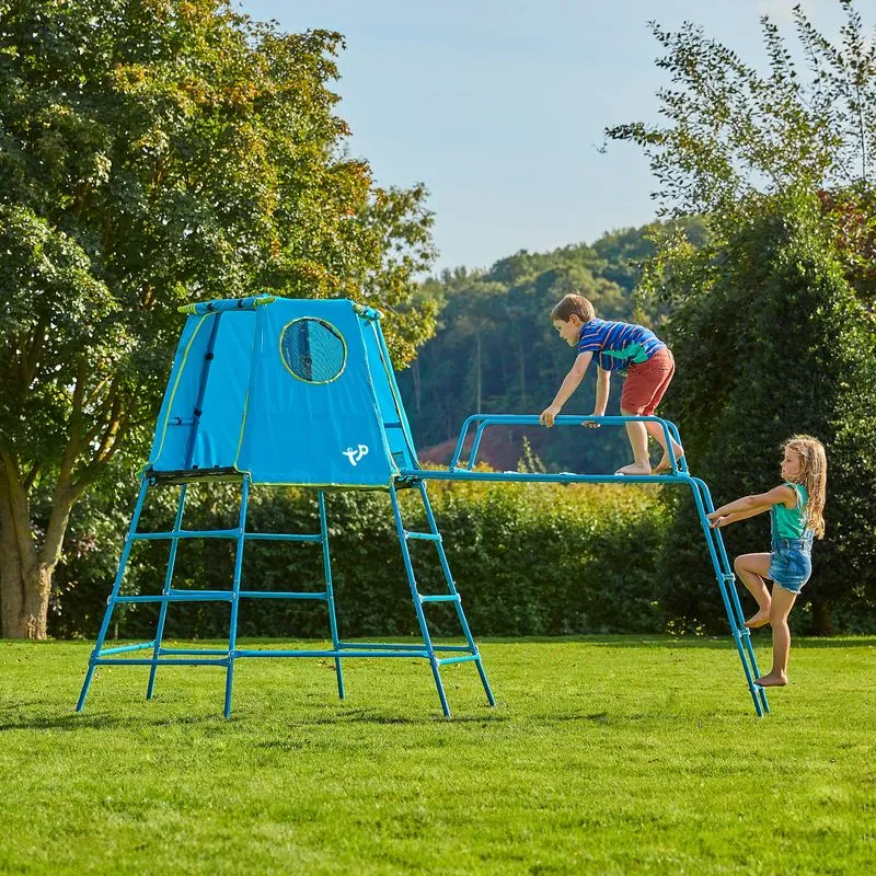 Rampe pont de singe bleu pour aire de jeux métal EXPLORER TOUR