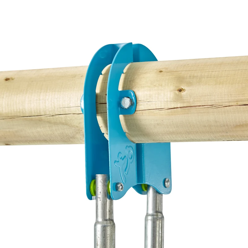 Lot de 2 colliers poutre bois rond D10 cm compatible avec bateau pirate et vis-à-vis