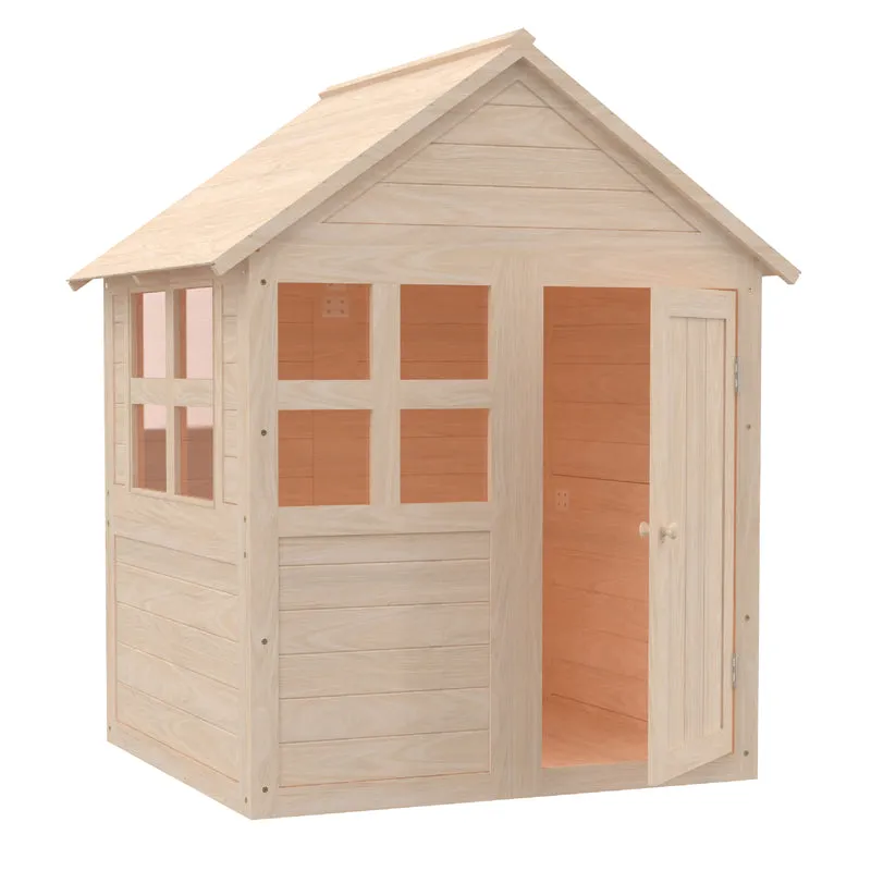 Cabane enfant avec plancher - bois FSC® - BOUTON D'OR