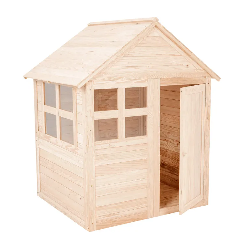 Cabane enfant avec plancher - bois FSC® - BOUTON D'OR