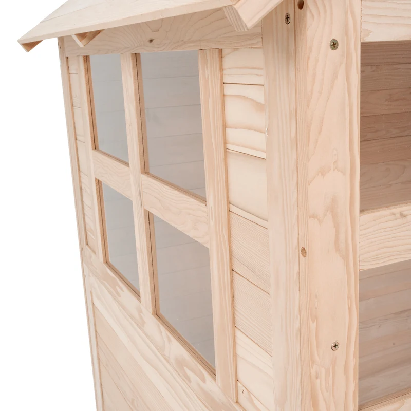 Cabane enfant avec plancher - bois FSC® - BOUTON D'OR