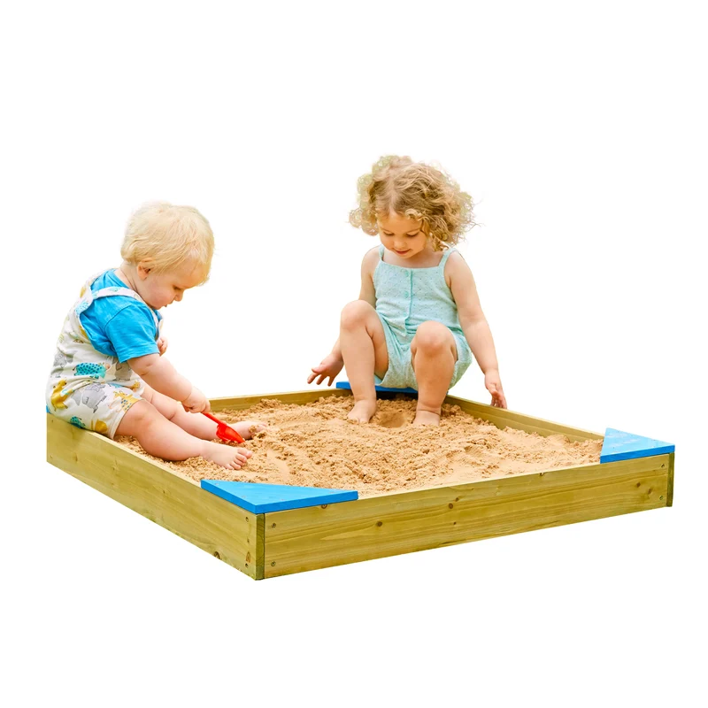 Bac à sable enfant avec bâche et couverture bois FSC®
