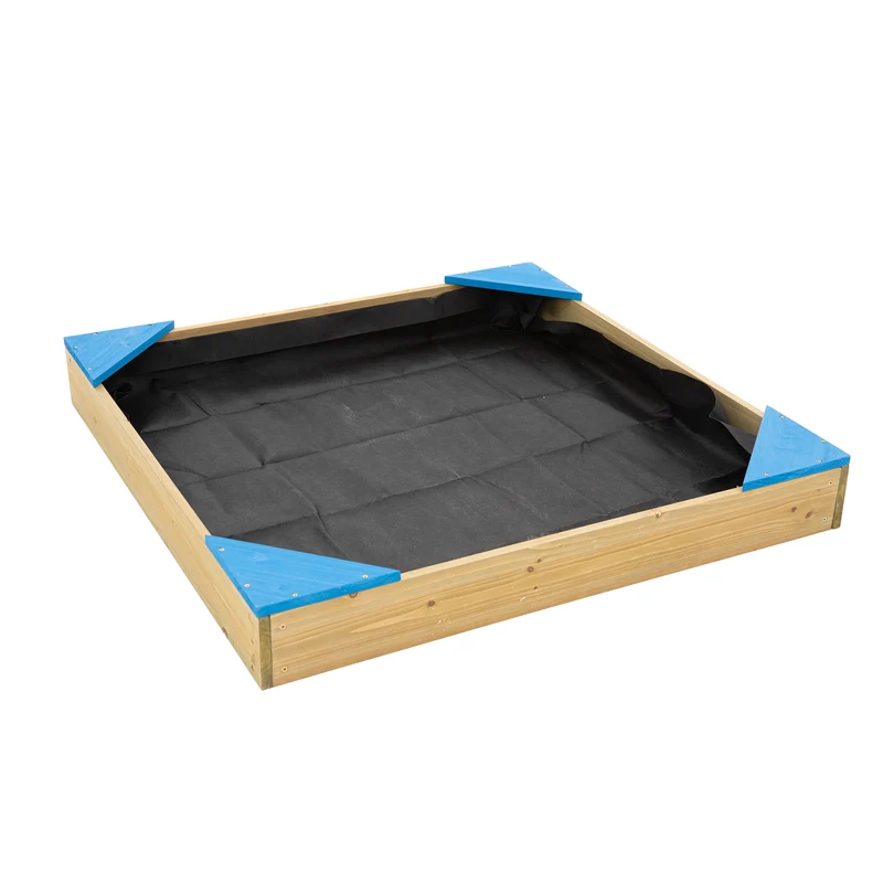 Bac à sable enfant avec bâche et couverture bois FSC®