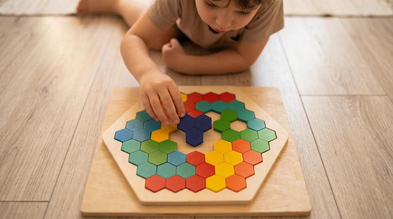 Tangram Hexagone Montessori Puzzle