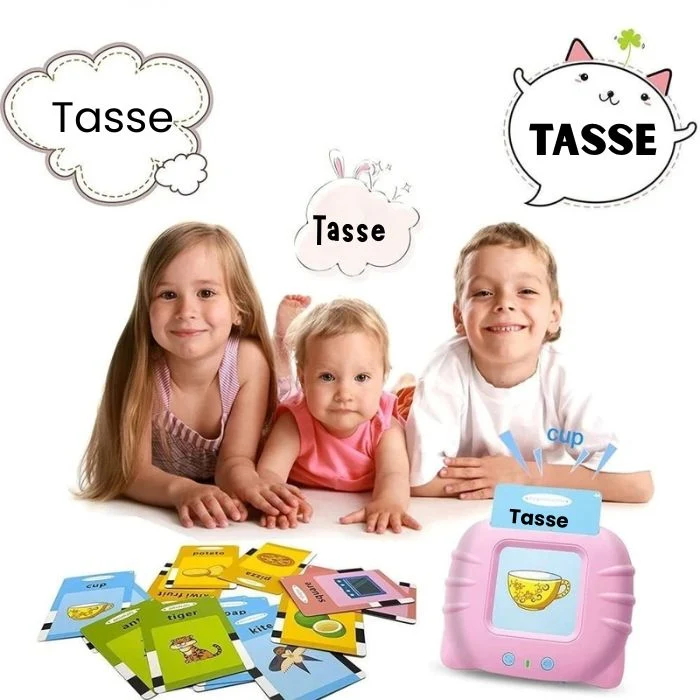 Lecteur de Cartes Flash Parlantes - 224 Mots pour Apprendre en S'amusant