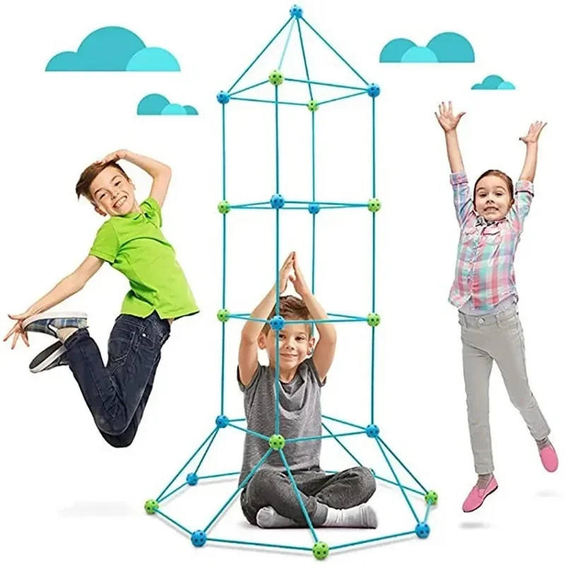 Kit de Construction Cabane Montessori – Jeu Éducatif et Créatif pour Enfant