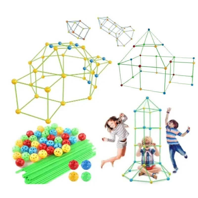 Kit de Construction Cabane Montessori – Jeu Éducatif et Créatif pour Enfant