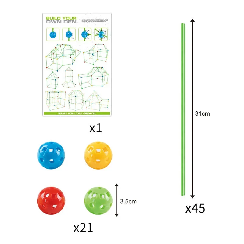 Kit de Construction Cabane Montessori – Jeu Éducatif et Créatif pour Enfant