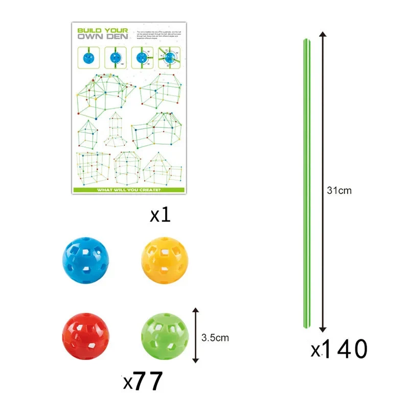 Kit de Construction Cabane Montessori – Jeu Éducatif et Créatif pour Enfant