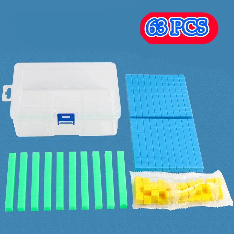 Cube mathématique décimal pour enfants - Jouets d'apprentissage numérique.