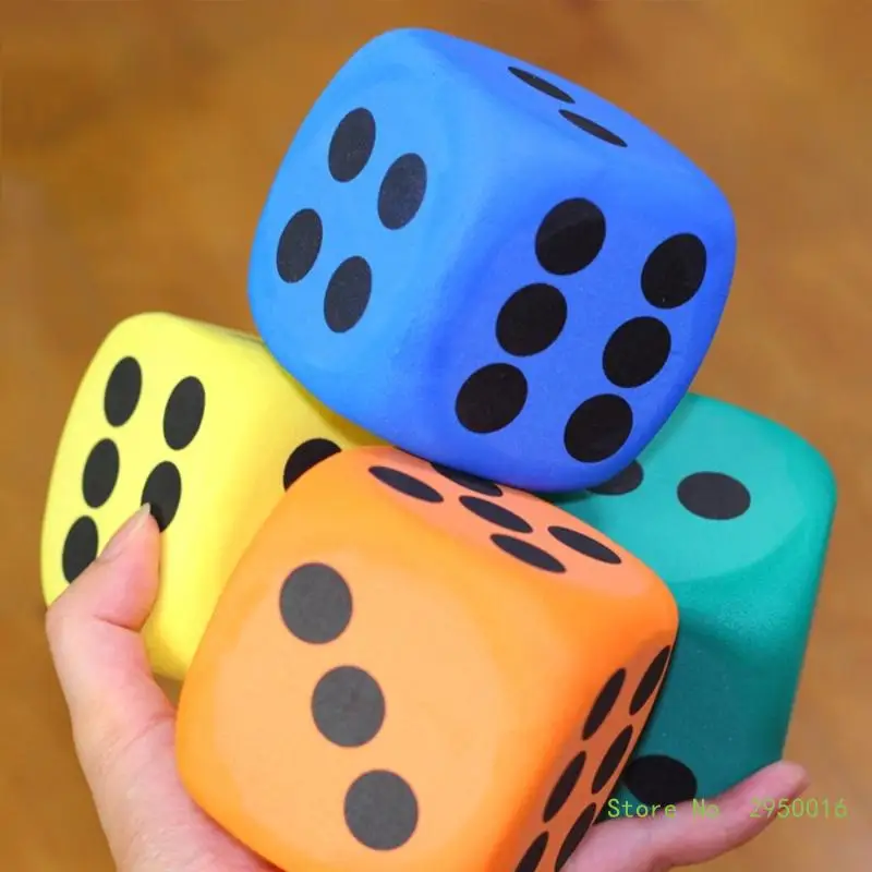 🎲 Grand Dé en Mousse Éducatif 80mm – Couleurs Aléatoires | Jouet Mathématique Ludique pour Enfants