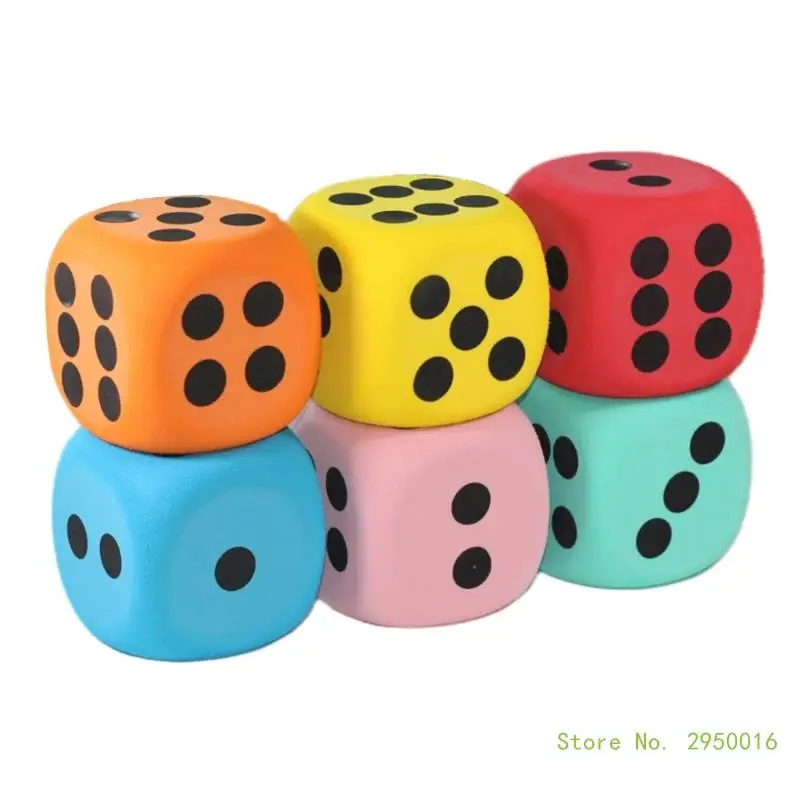 🎲 Grand Dé en Mousse Éducatif 80mm – Couleurs Aléatoires | Jouet Mathématique Ludique pour Enfants