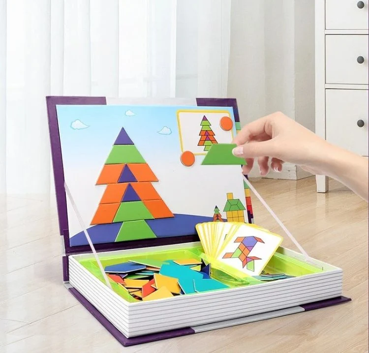 🔷 Puzzle Magnétique Tangram | Jeu Éducatif Montessori 🧩