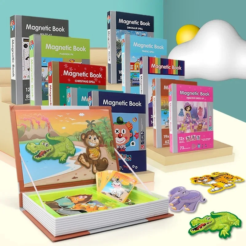 🧩 Puzzle Magnétique Animaux | Jeu Éducatif Montessori 🦁🐘