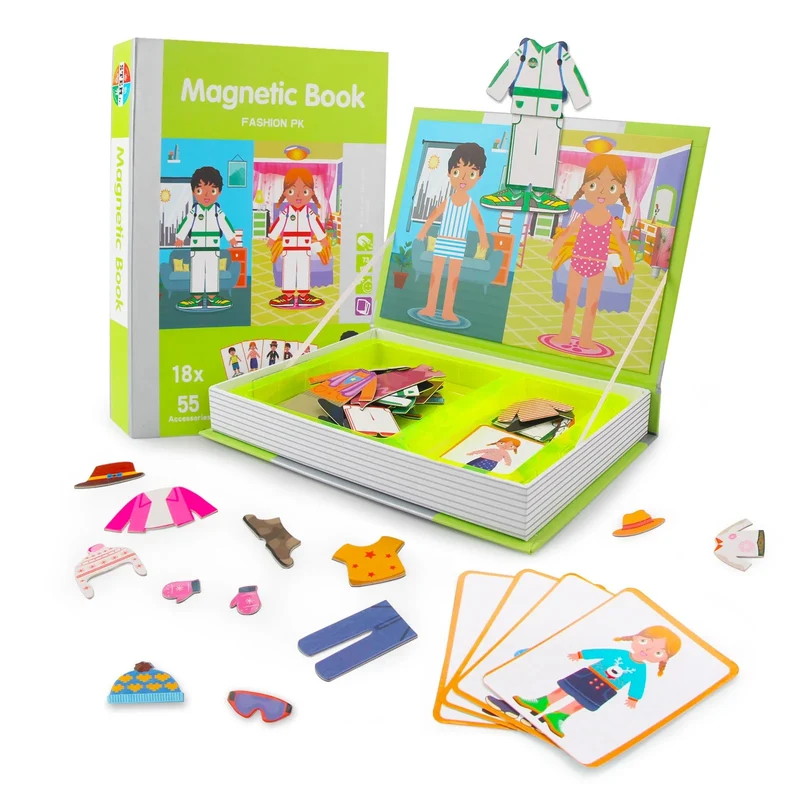 Puzzle Magnétique Garçon & Fille à Habiller | Jeu Éducatif Montessori 👦👧