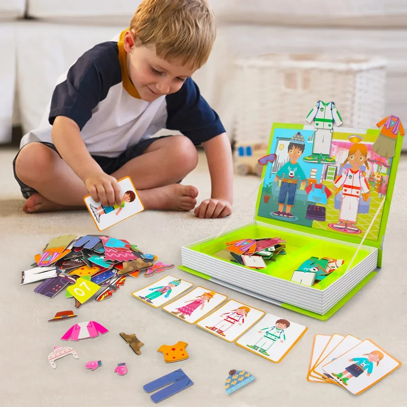 Puzzle Magnétique Garçon & Fille à Habiller | Jeu Éducatif Montessori 👦👧