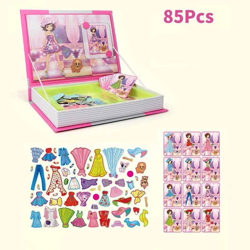 👗 Puzzle Magnétique Princesse | Jeu Éducatif Montessori 🎀👑