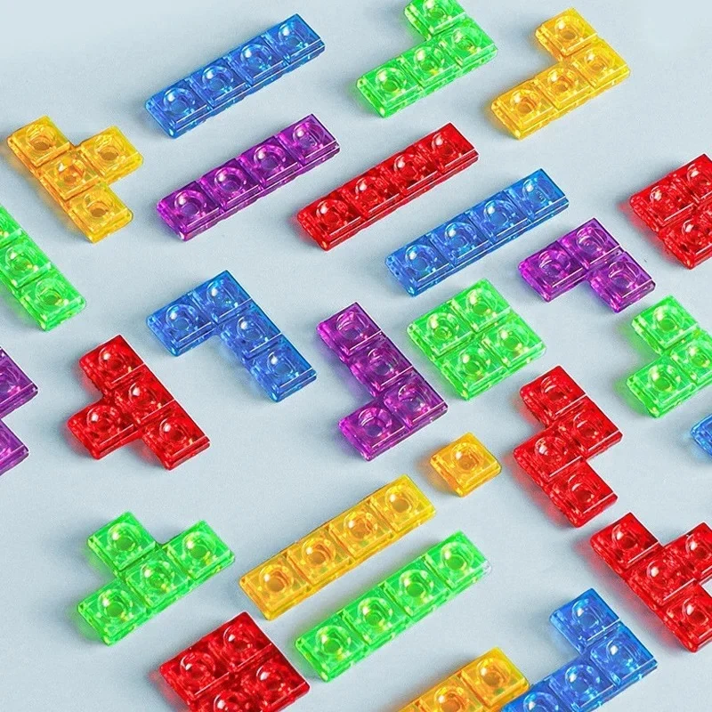 🎮 Jeu Tetris 3D en Bois – Puzzle Éducatif Montessori