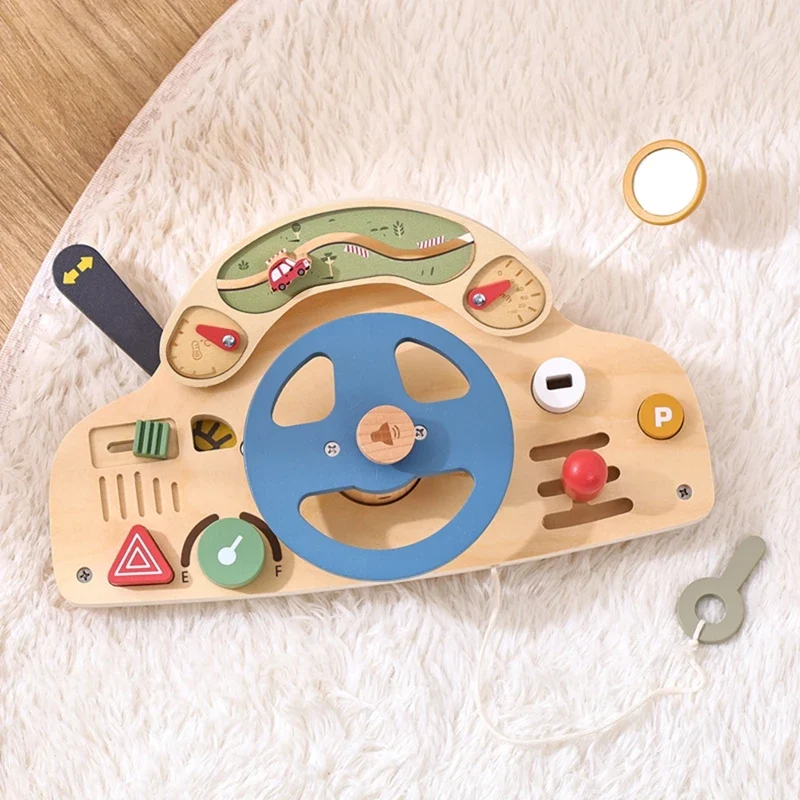 BusyBoard™ - Jouet Montessori 5-en-1 en Bois | Divers Designs et Activités