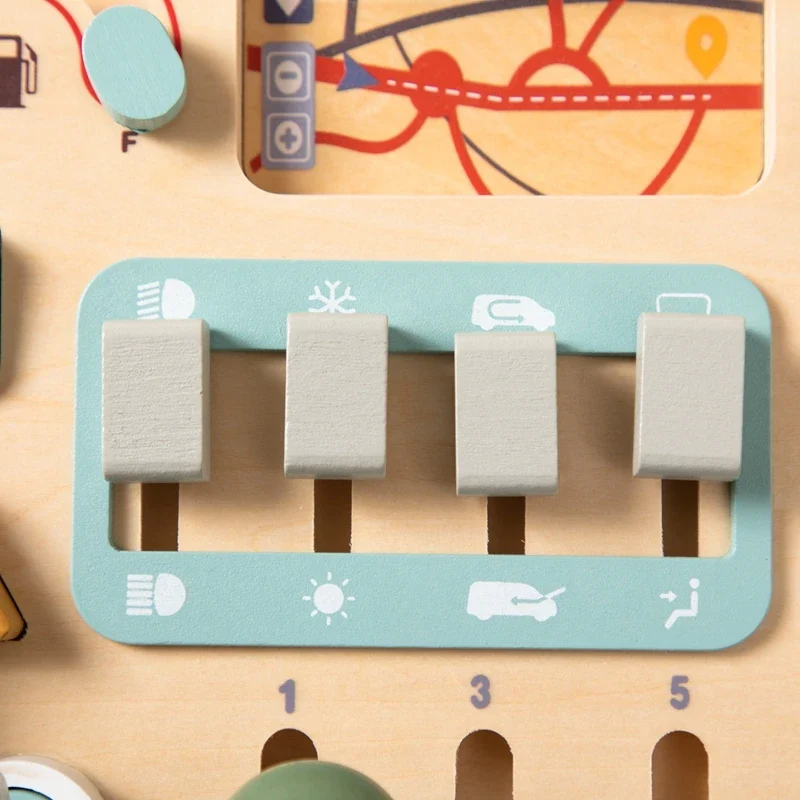 BusyBoard™ - Jouet Montessori 5-en-1 en Bois | Divers Designs et Activités