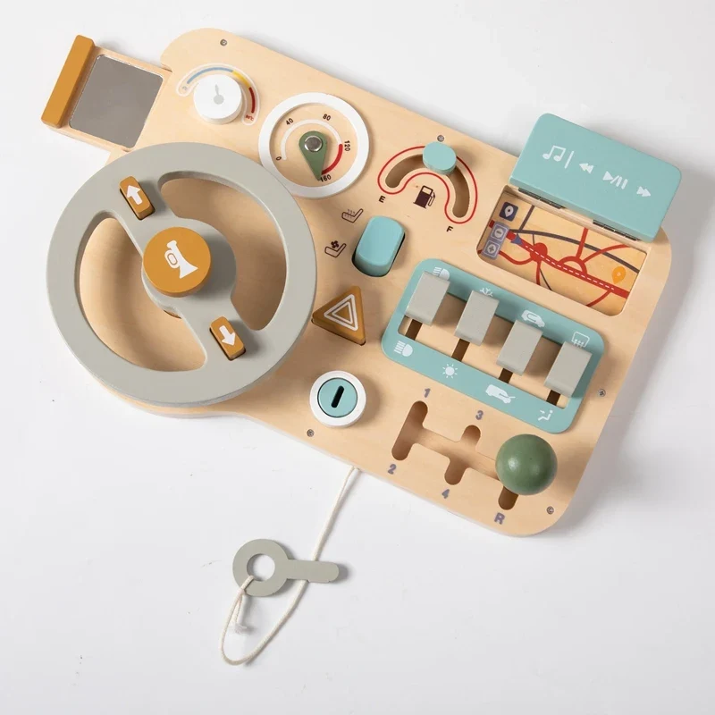 BusyBoard™ - Jouet Montessori 5-en-1 en Bois | Divers Designs et Activités