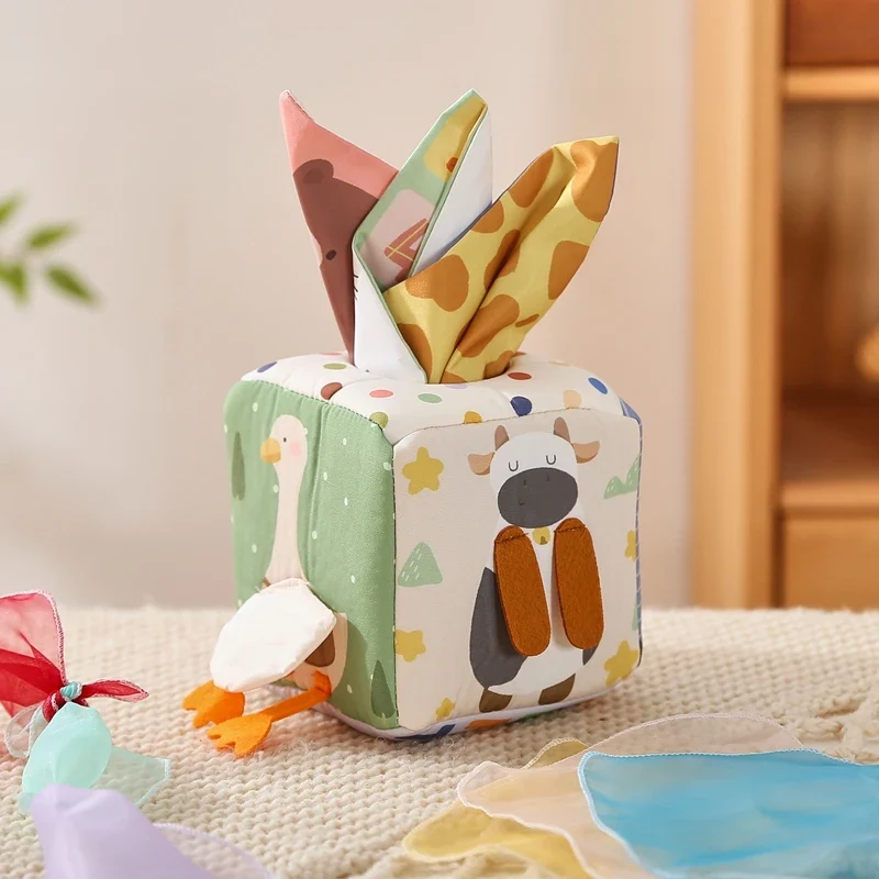 Cube Sensoriel Montessori pour Bébé - Boîte Magique Éducative et Ludique