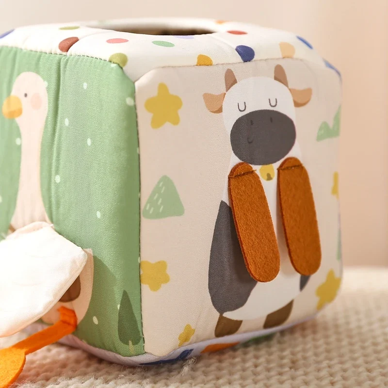 Cube Sensoriel Montessori pour Bébé - Boîte Magique Éducative et Ludique